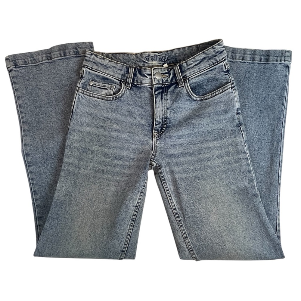 Defrost Light Wash Jeans, Straight Leg & Mid-Rise, Size 25